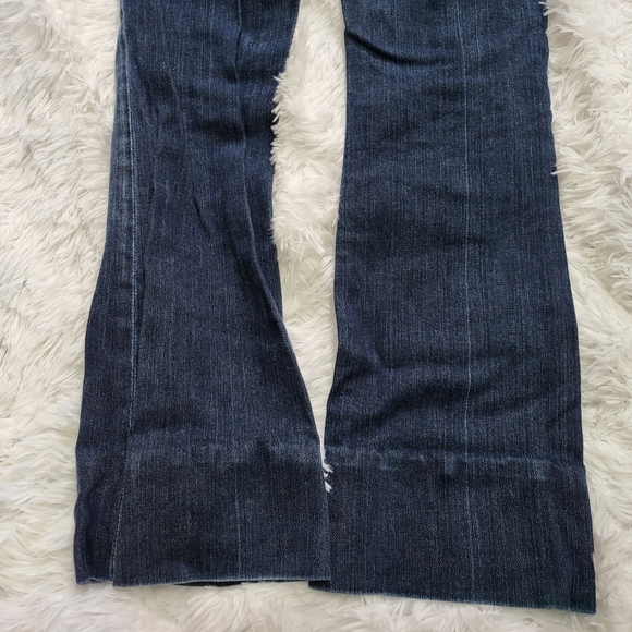 7 For All Mankind by Jerome Dahan Boot Cut Jeans in Dark Wash Size 27 - Picture 6 of 13
